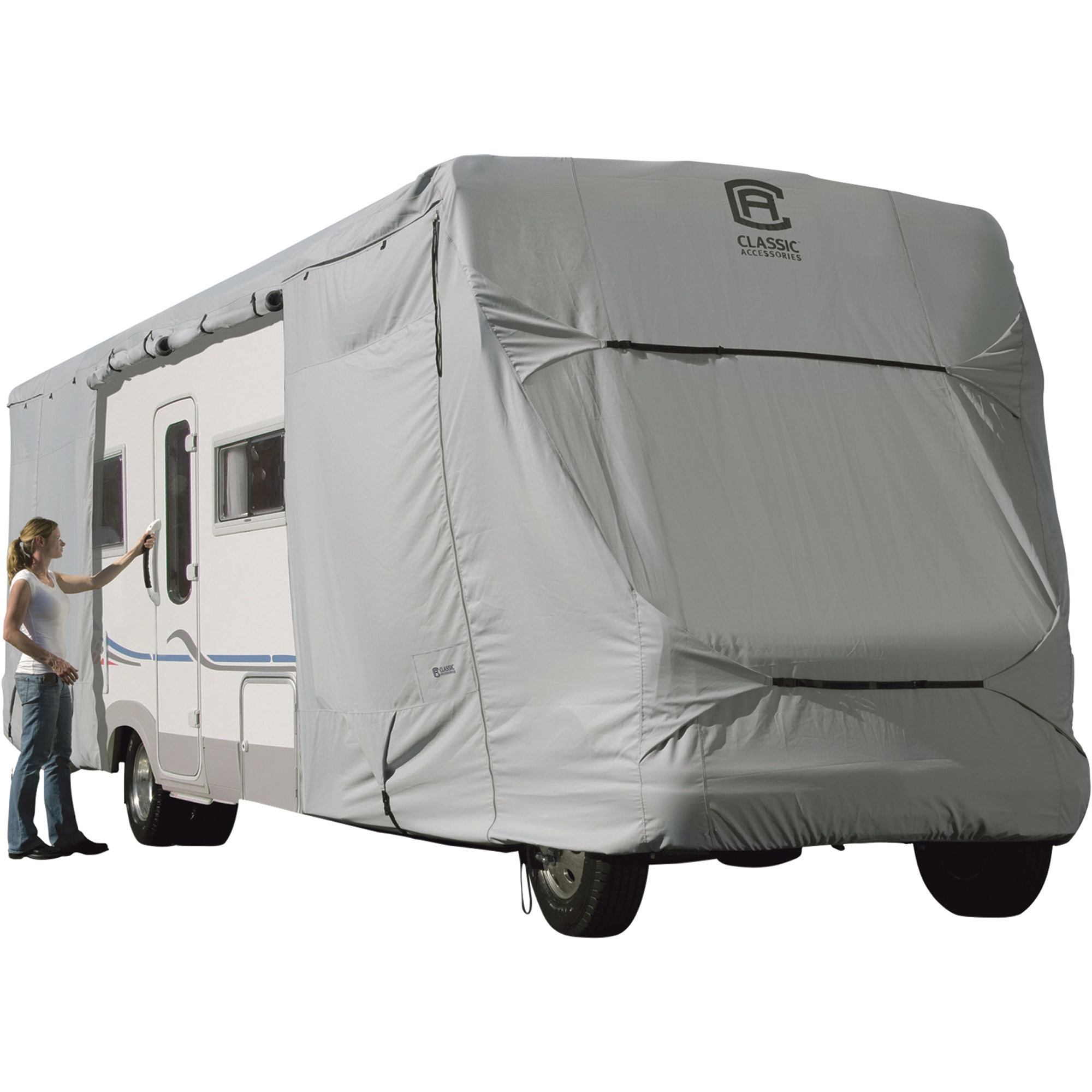 Classic Accessories Permapro Class C RV Cover, Gray, Fits 23ft. to 26ft. RVs